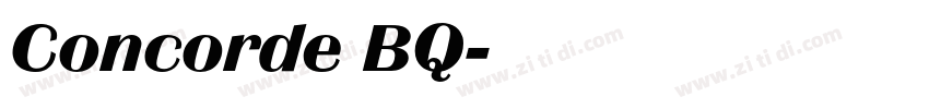 Concorde BQ字体转换